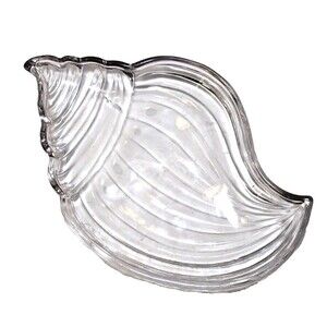 Abbott Collection Conch Shell Bowl Clear Small Dish Jewelry Trinket Tray Gift